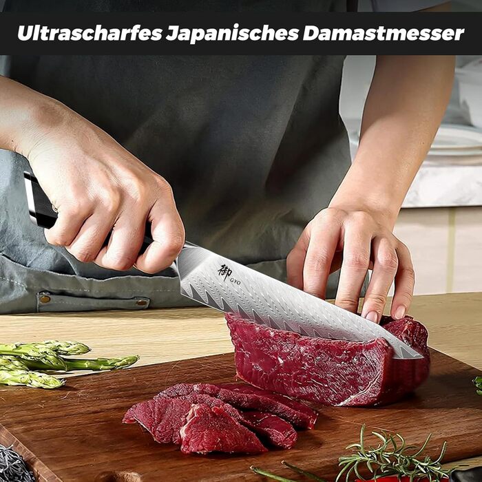 Ніж універсальний 15 см, дамаська сталь GYO SHAN ZU