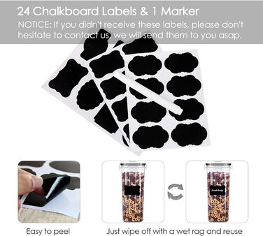 Набір банок для зберігання Vtopmart