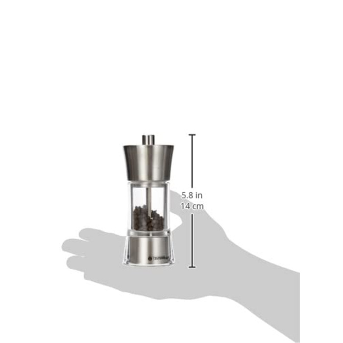 Млин для перцю Аахен, акрил, нержавіюча сталь, 14см, 35285