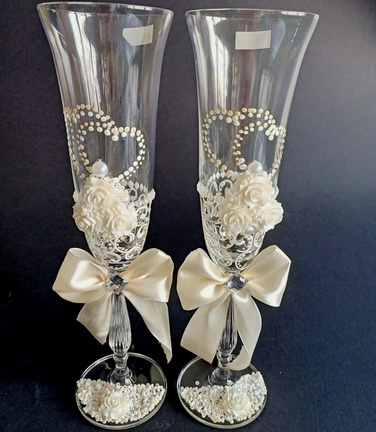 Весільні фужери Sandy 2шт 4353 BOHEMIA