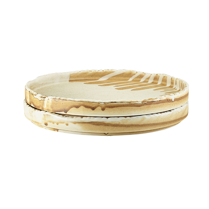 Тарелка презентационная с бортиком 21*h 1.5 см, Terra Porcelain Roko Sand, GenWare