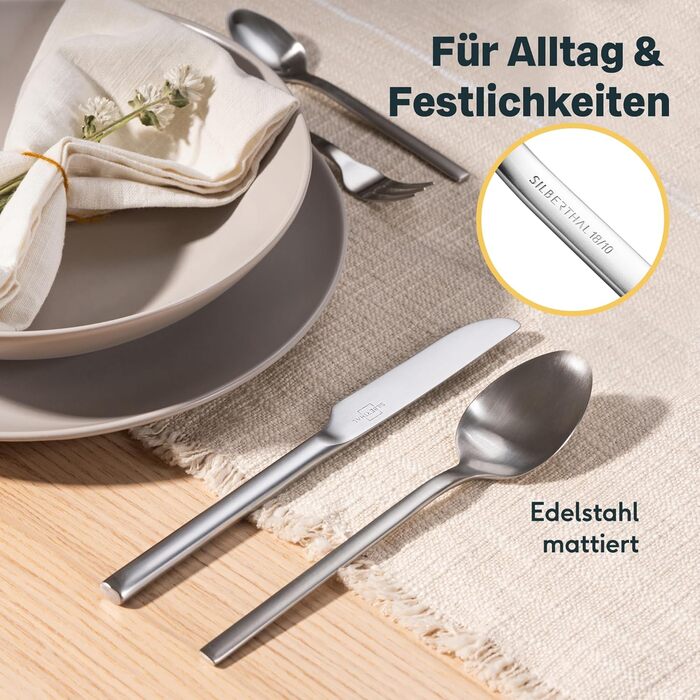 Набір столових приборів на 12 осіб, 60 предметів Silberthal