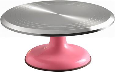 Вращающаяся подставка для торта 30,5 см розовый Yizish