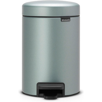 Сміттєвий бак з педаллю 3 л безшумний мятний металік NewIcon Brabantia