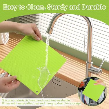 Силіконовий килимок для суші 20 х 22 см зелений DARENYI