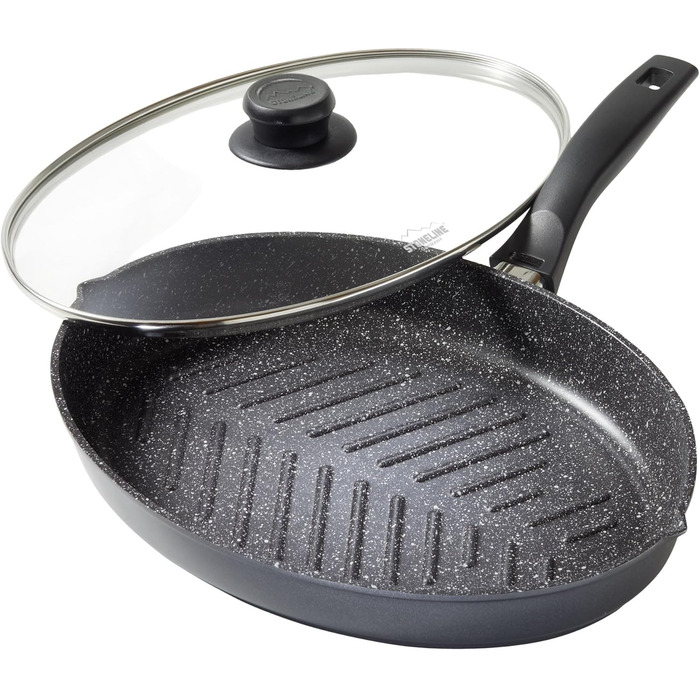 Сковорода для риби з кришкою 35 x 24 см STONELINE