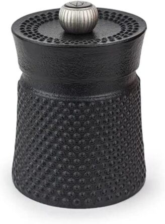 Ручний млин для перцю Peugeot Bali Fonte, класичне регулювання помелу, висота чавун, 35402 (один розмір, одинарний, чорний/натуральний)