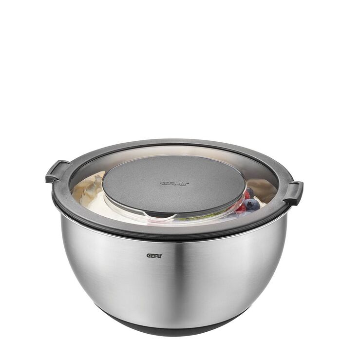 Набір мисок з нержавіючої сталі з кришками, 2 предмети Muovo Gefu