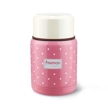 Термос для їжі Fissman 350 мл рожевий (9666)