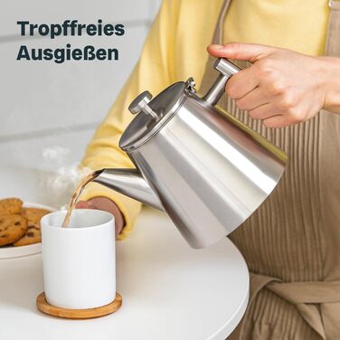 Чайник SILBERTHAL из нержавеющей стали со вставкой сетчатого фильтра 1 л Vialex