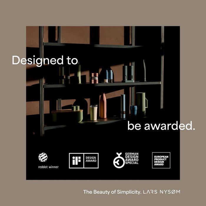 Набір з 2 млинів для солі та перцю, попелясто-сірий Lagom LARS NYSØM