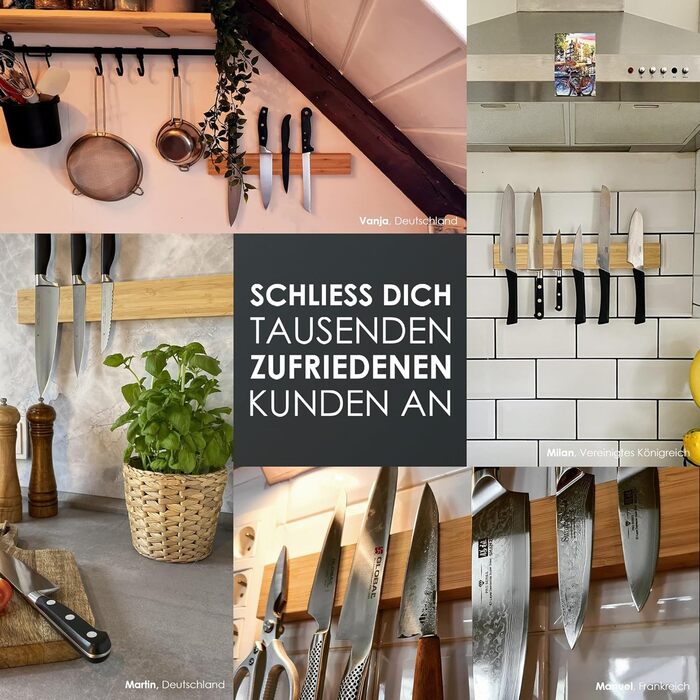 Магнітний тримач для ножів 40 см LARHN