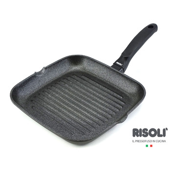 Сковородка - гриль 26х26см 'Блекплюс®- Индукция' 00094BPIN/26 RISOLI