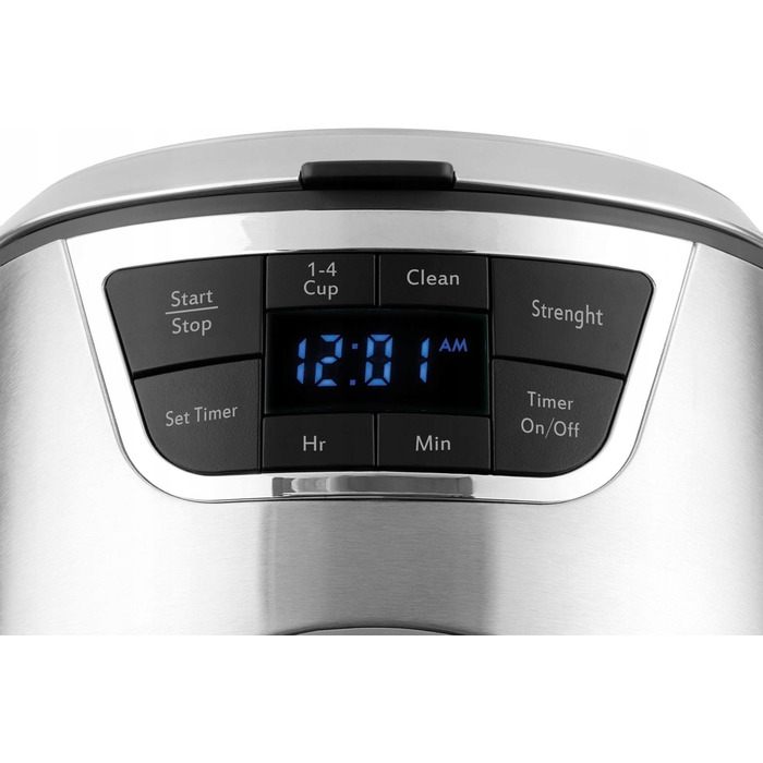 CATLER Кофеварка капельная 1.8л, молотая, для кофе фильтр, черно-серый