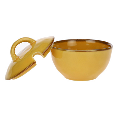 Цукорниця Rose&Tulpani Milano CONCERTO OCRA, керамограніт, охра, 250 мл