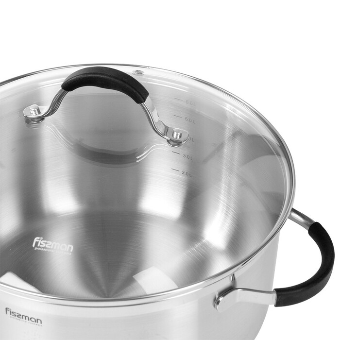 Кастрюля со стеклянной крышкой 26 см 7,1л MAGNIFICA Fissman