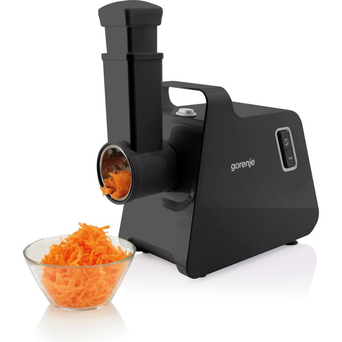 Gorenje Мясорубка, 1700Вт, 2,3кг/мин, 2 решетки, пластик/металл, черный