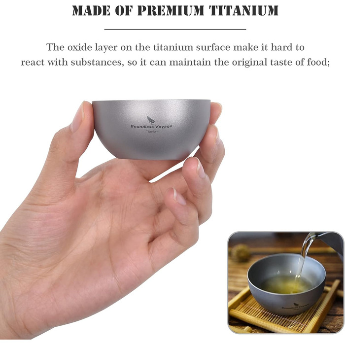 Титанові чаші для кемпінгу 2 шт. iBasingo