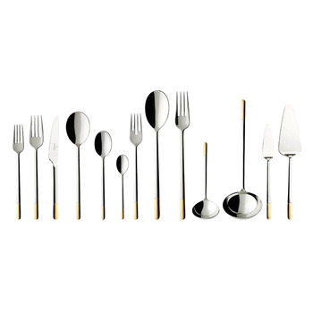 Набір столових приборів на 12 персон, 113 предметів, часткова позолота Ella Villeroy & Boch