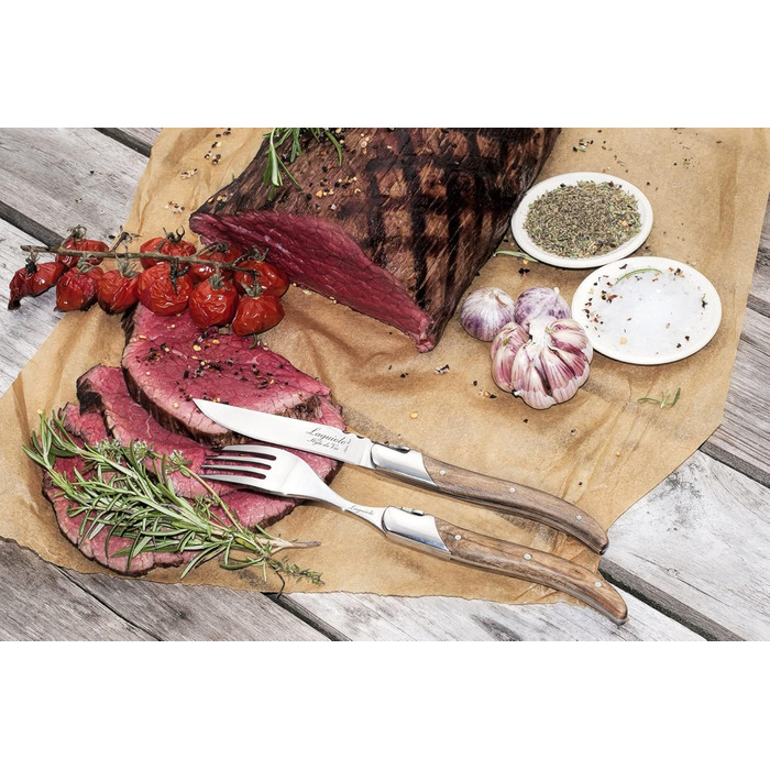 Набір з 6 виделок в дерев'яній коробці Luxury Line Laguiole Style de Vie