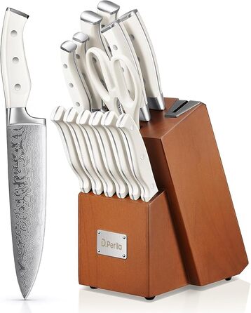 Блок ножей 14 предметов из нержавеющей стали D.Perlla