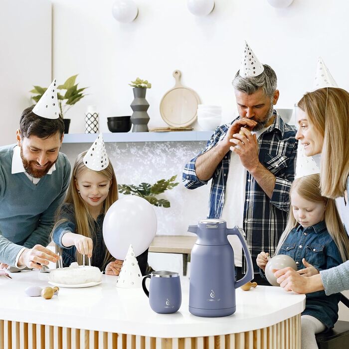 Термос-кофейник 2 л, морской голубой Ideus