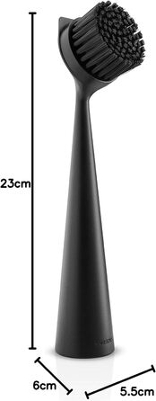 Нейлонова щітка для посуду з практичним та ефективним лезом для видалення бруду 23 см чорний EVA SOLO