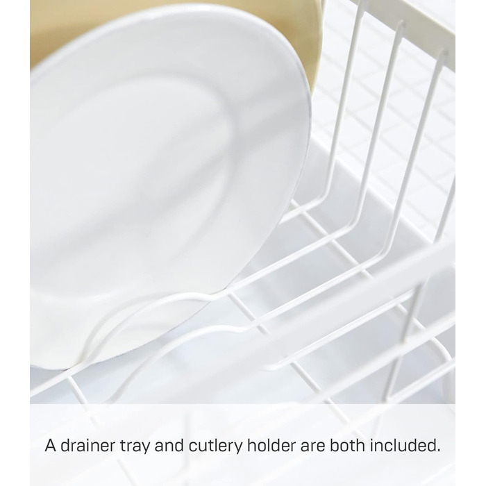 Підставка для посуду 47 х 33,5 х 20 см білий Drainer - Tosca YAMAZAKI