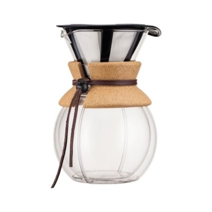 Кавник з подвійними стінками білий, 1 л, Pour Over Bodum