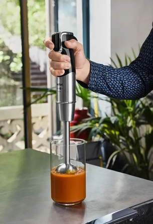 Tefal Блендер заглибний Infiny Force Pro, 1200Вт, 9в1, чаша-800мл, чопер-500мл, спіралайзер, турборежим, чорний