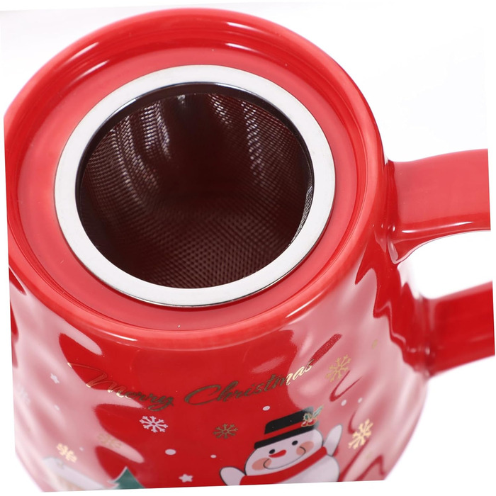 Керамический набор чайников с рождественским мотивом 550 мл снеговика. WEKADRIN