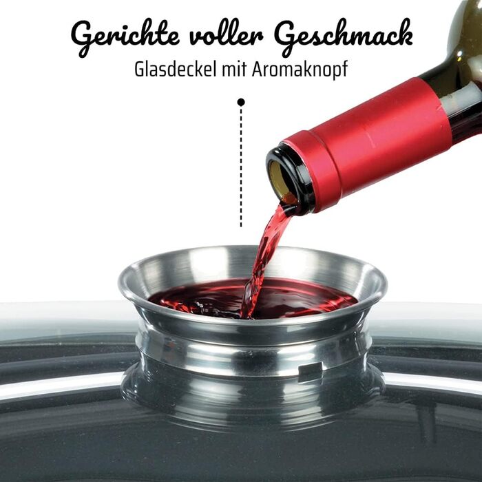 Глибока сковорода вок 32 см з кришкою, решіткою, лопаткою та паличками для їжи GSW
