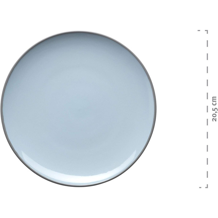 Набір посуду Mser, керамограніт Maila рожевий/сірий/синій/зелений, набір на 4 особи Зелений, Синій, Рожевий, Сірий