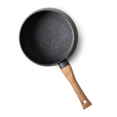 Ківш Fissman LANA 16x8 см / 1,6 л зі скляною кришкою алюміній з антипригарним покриттям (14496)