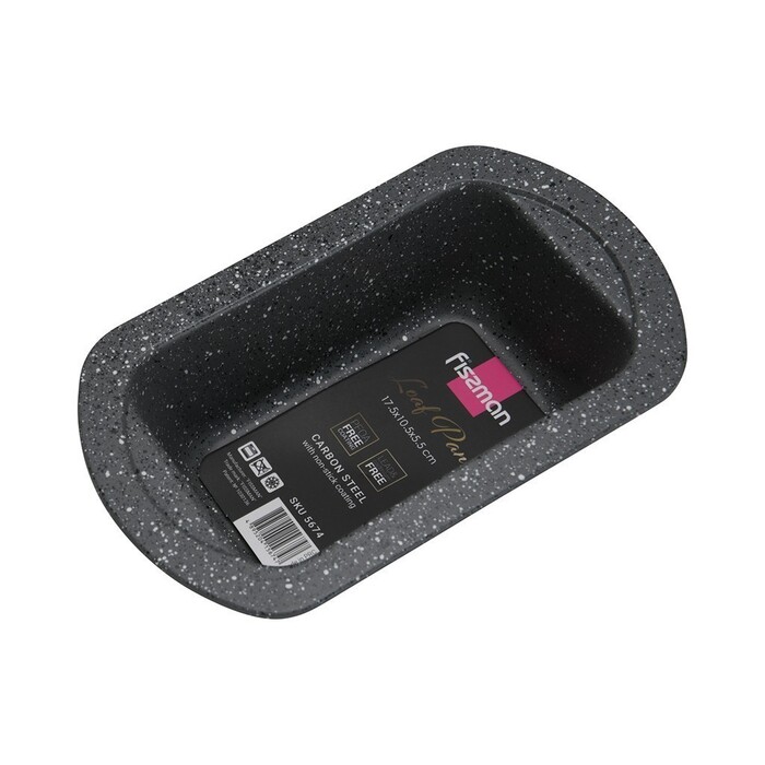 Форма для выпечки хлеба Fissman 17,5x10,5x5,5 см. углеродистая сталь с антипригарным покрытием (5674)