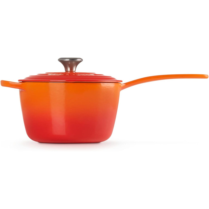 Чавунний сотейник Ø 18 см, 1,8 л з кришкою, полум'яно-червоний Signature Le Creuset