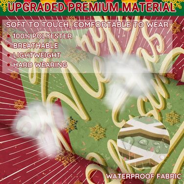 Набір з 4 різдвяних кухонних фартухів 70 x 80 см, різнокольорові FunChaos