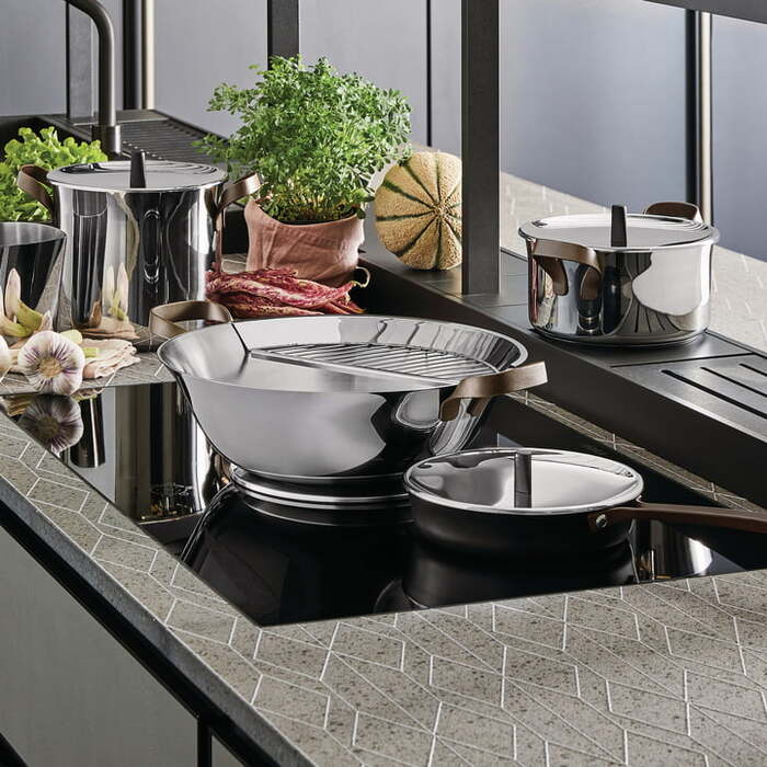 Набір каструль з кришками 4 предмета Edo Alessi