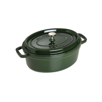 Кокот овальний 31 см, зелений базилік Staub