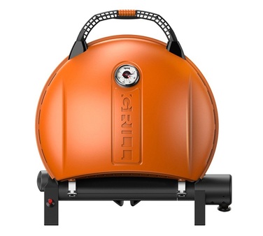 Портативный переносной газовый гриль O-GRILL 900, оранжевый+шланг в подарок! Код: 009064