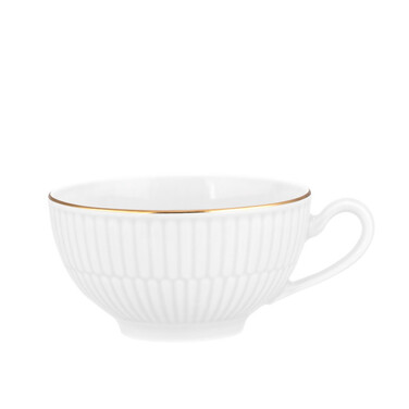 Чашка для чая 0,22 л, белая с золотистым ободком Amina Goldrand Seltmann Weiden