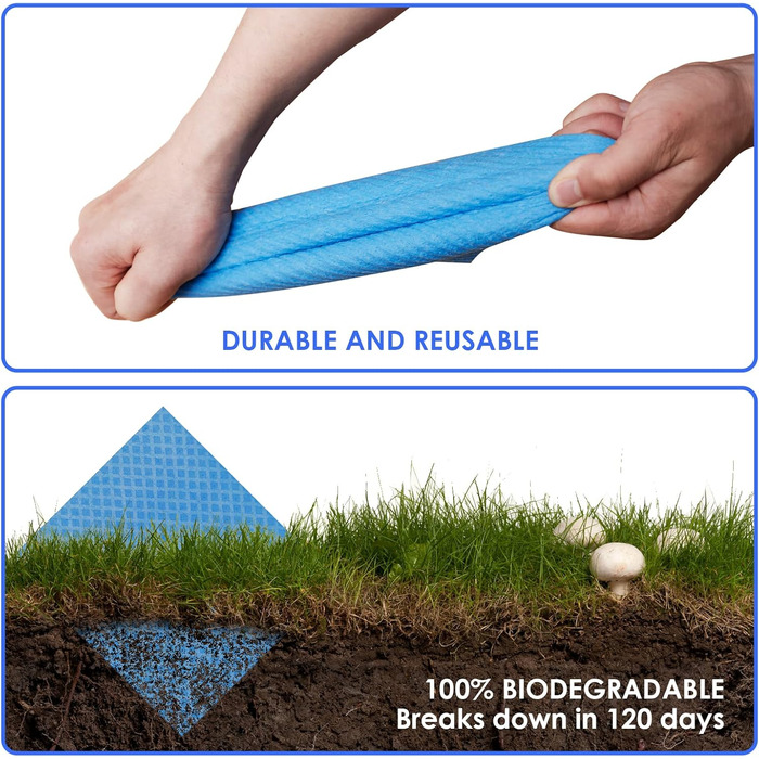 Салфетки для уборки 8 шт и 2 зажима для подвешивания Etokon.Org