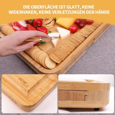 Бамбукова дошка для снеків BEAUTLOHAS