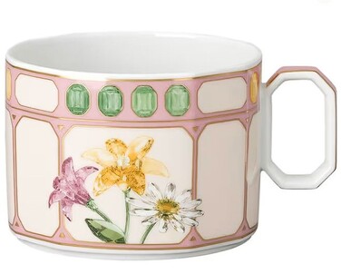 Чашка комбинированная 0,35л с блюдцем, Зефир IDYLLIA Swarovski x Rosenthal