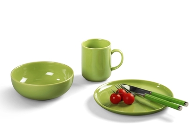 Набір посуду для сніданку 3 предмети, лаймовий Happymix Friesland