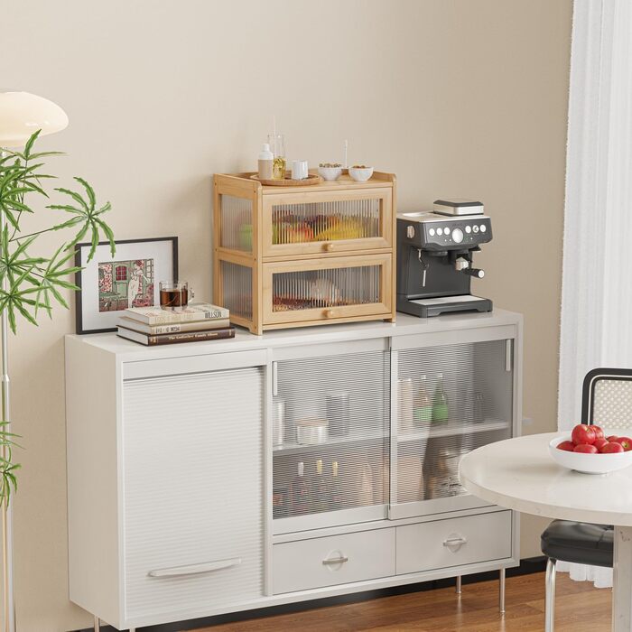 Дворівнева бамбукова хлібниця 41 x 25 x 40 см BAMBANG