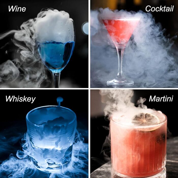 Набір для копчення коктейлів, 4 смаки, 8 предметів Ruiqas