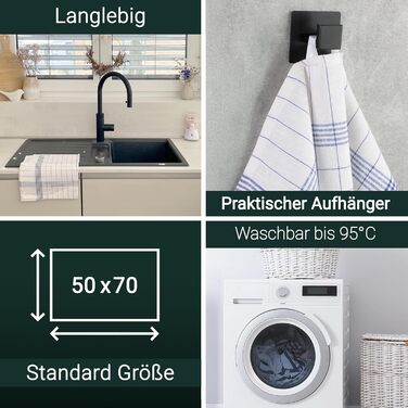 Набір кухонних рушників з 20 предметів 50 x 70 см, синій ZOLLNER