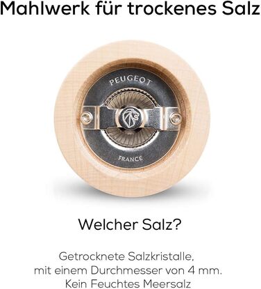 Электрическая мельница для перца соляная мельница Elis Sense u'Select 20 см перец каменная соль лоток - 6 предустановленных помолов - Изготовлен из нержавеющей стали (соляная мельница)