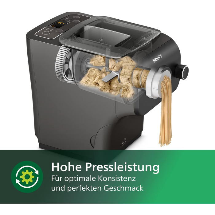 Повністю автоматична макаронна машина потужністю 200 Вт з функцією зважування та 8 формувальними дисками Philips